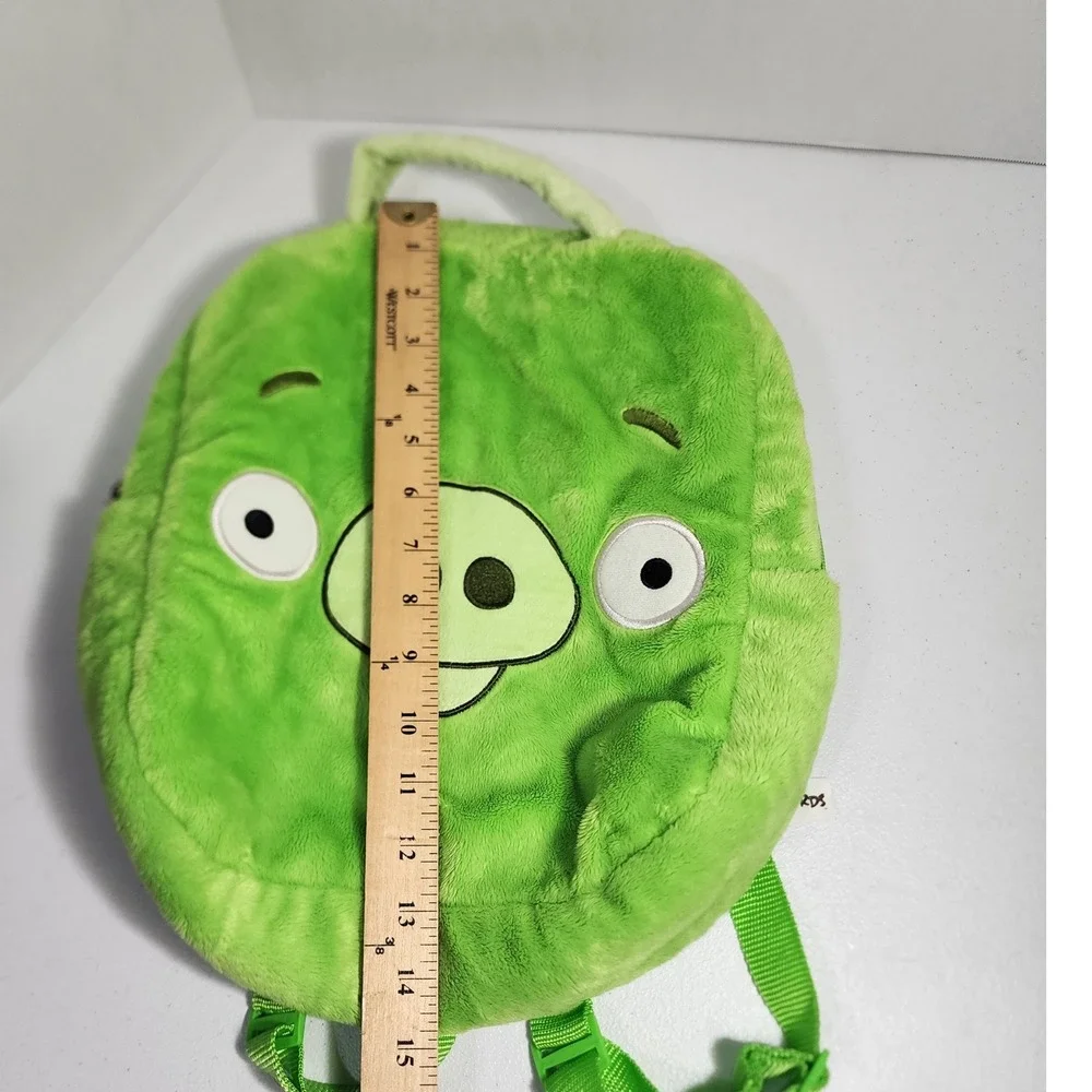 Angry Birds Bad Piggies Green Plush Backpack Kids 12 Inch Rovio 2011 HK-98